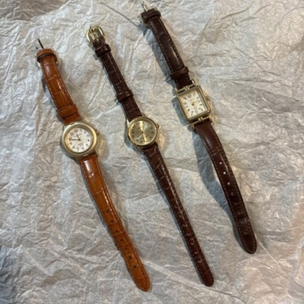 Set Of 3 Vintage Carriage By Timex Women’s Watch - Need New Batteries